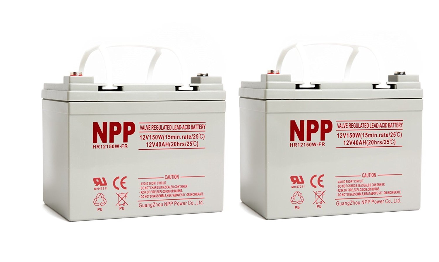 NPP HR12150W (2pcs) 150W /Cell 12Volt Rechargeable Sealed Lead UPS Battery