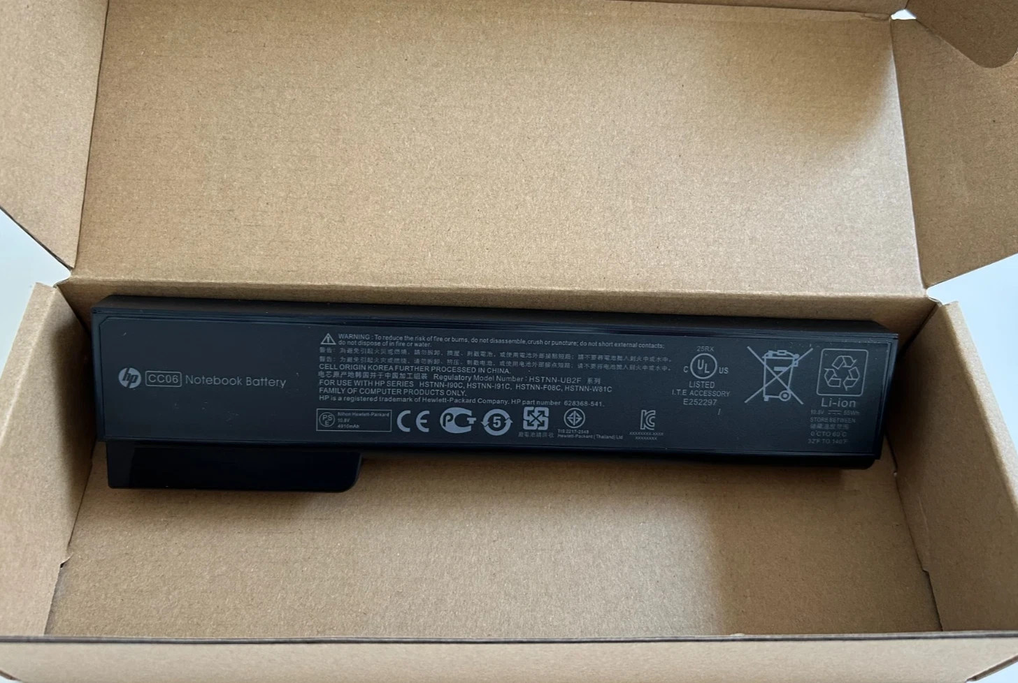 Genuine OEM CC06 Laptop Battery For HP 8460p ProBook 6360b 6460b 628670-001