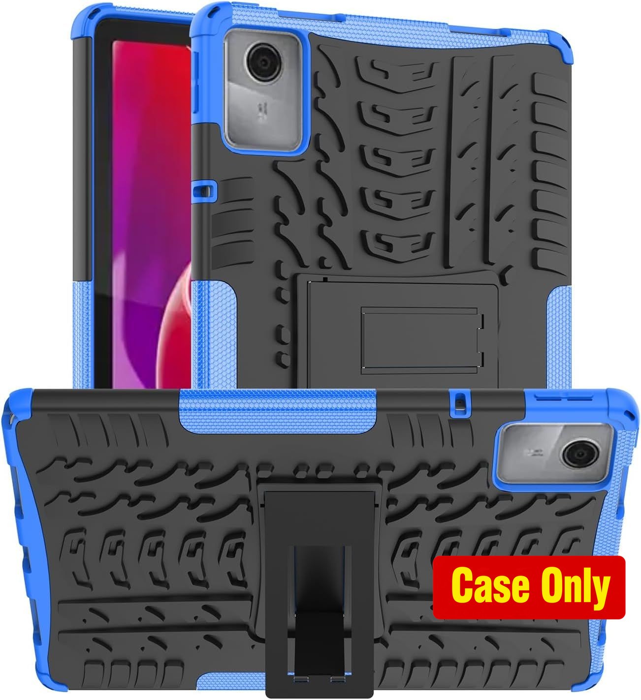 Lenovo Tab M11 11" Tablet 2024 Heavy-Duty Armor Case with Kickstand - Blue