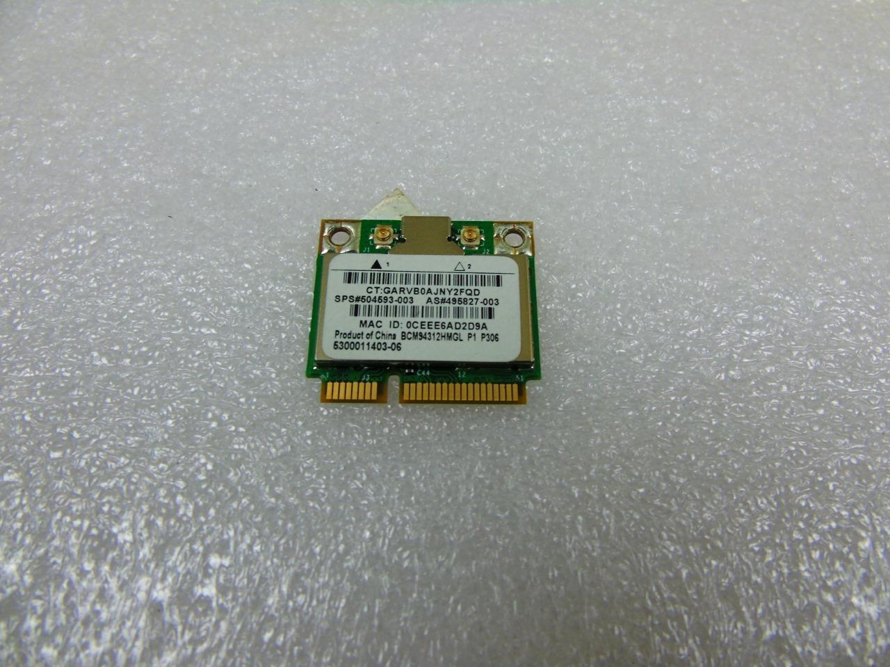 Genuine Compaq Mini 110c-1100dx Wi-Fi Card Adapter - 504593-003, 495827-003