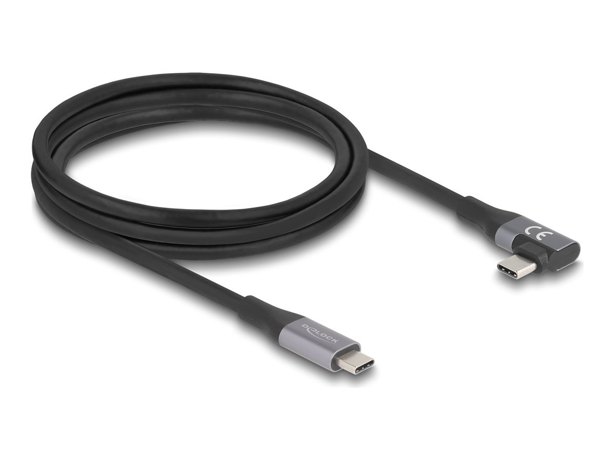 Delock USB 20Gbps Cable Angled Left Right PD 3.1 Cavo 81132