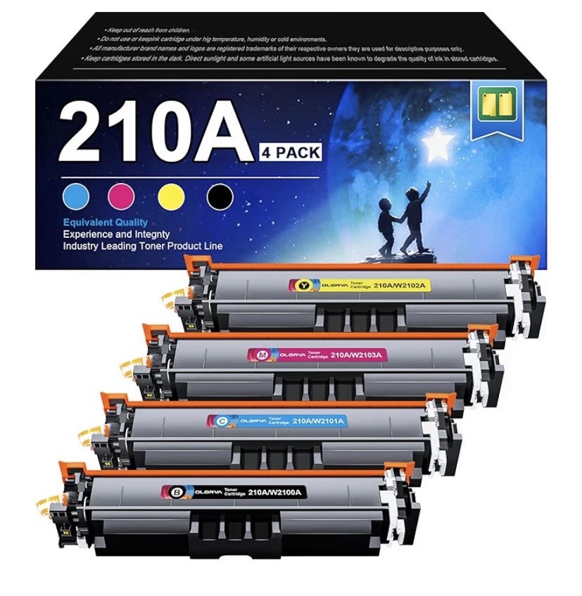 210A 210X Toner Cartridges 4 Pack