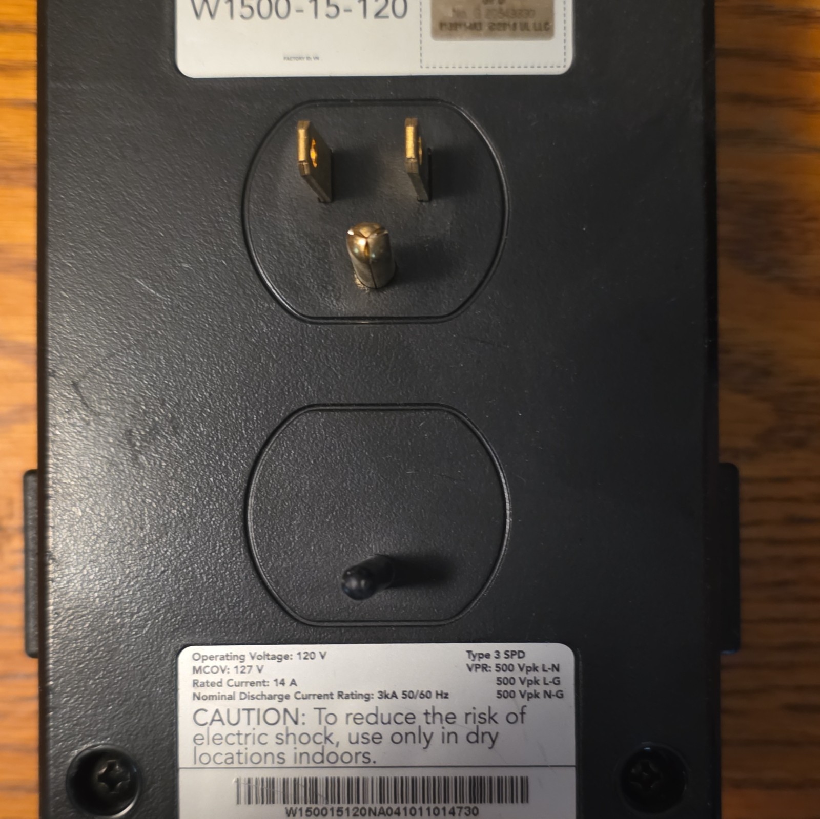 Innovolt W1500-15-120 Surge Protector, 120V 14A Single Outlet