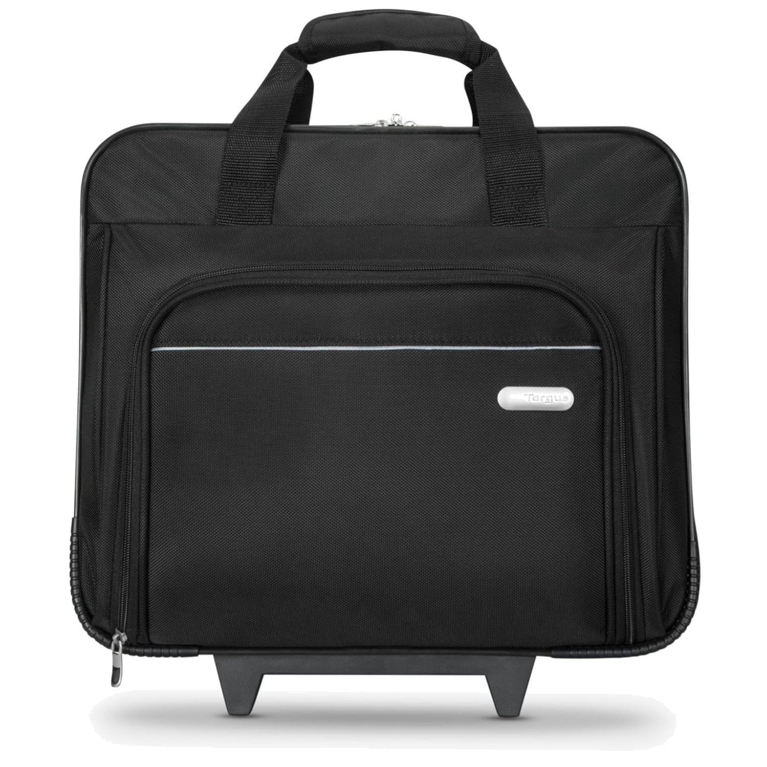 16" Rolling Laptop Case - Black Travel Briefcase