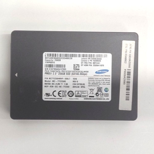 Lot of 3 Samsung PM851 MZ-7TE2560 256GB SSD 2.5" SATA 6Gbps Solid State TH566