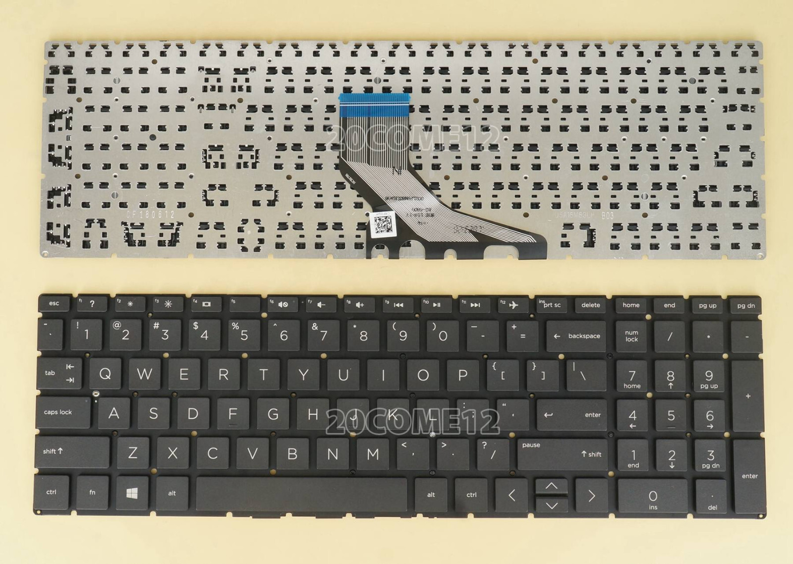 New For HP home 15-da1000 15-da2000 15-da3000 Series Keyboard US no frame black