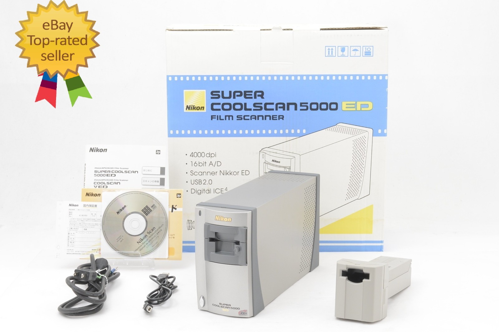 Tested [UNUSED] Nikon Film Scanner SUPER COOLSCAN LS-5000 ED MA-21 SA-21 JAPAN