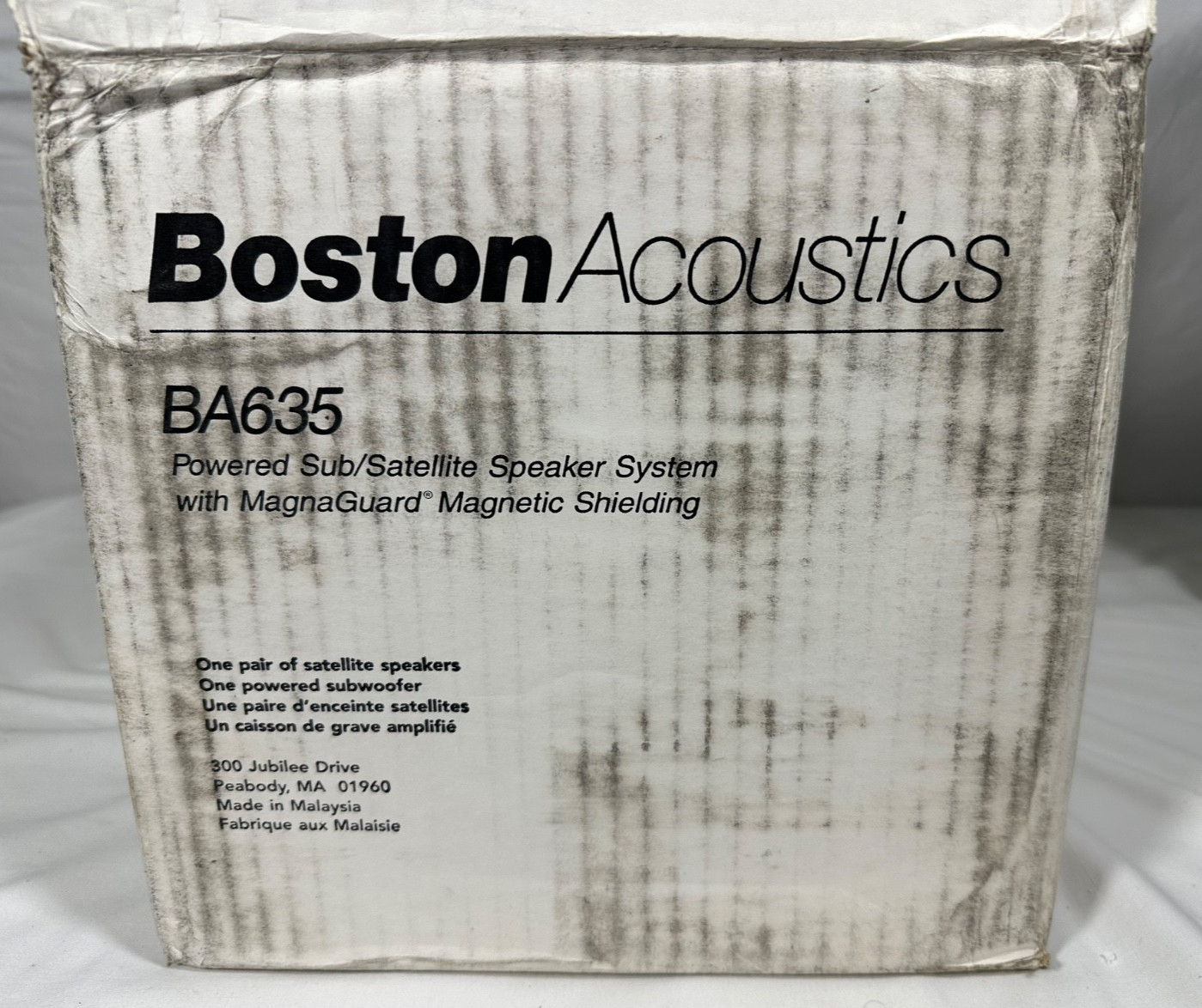 Boston Acoustics BA635 2.1 PC Speaker System Gateway 1999 Open Box Sub Sealed