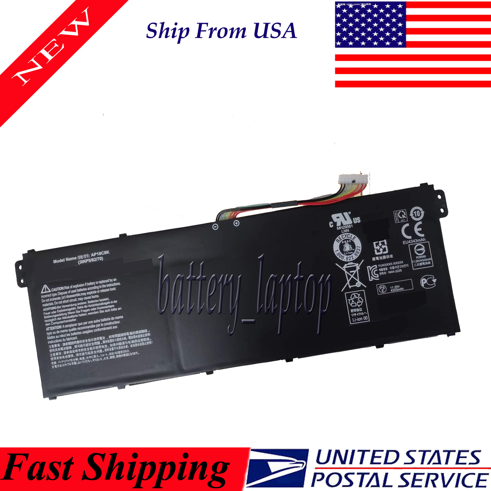 New For Swift 3 SF314-32 SF314-42 KT0030G020 Laptop Battery AP18C8K