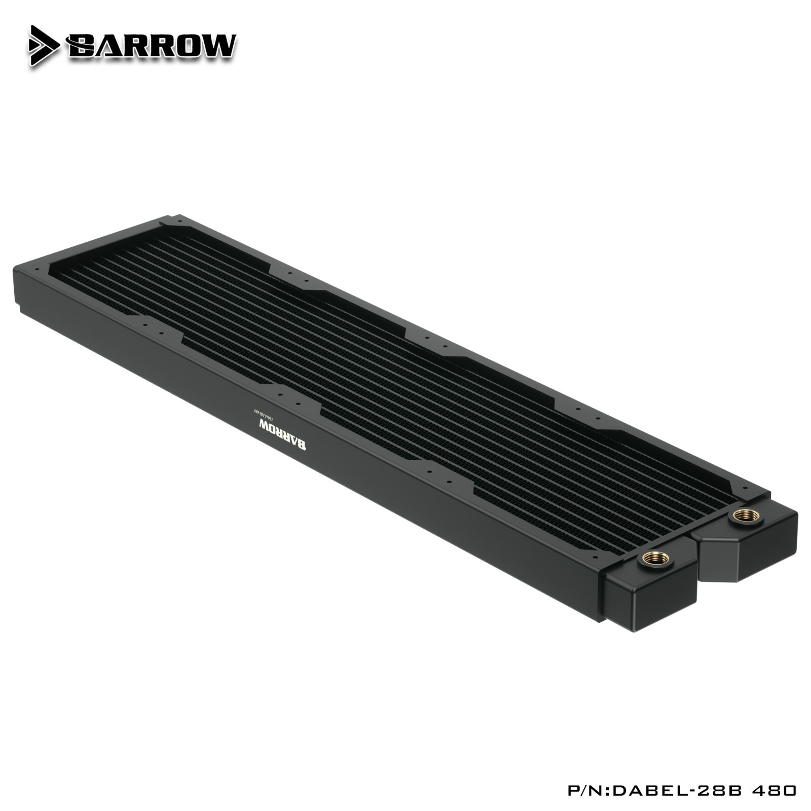 Barrow Dabel 480mm Red Copper Radiator High Performance DABEL-28B 120mm x4 Black
