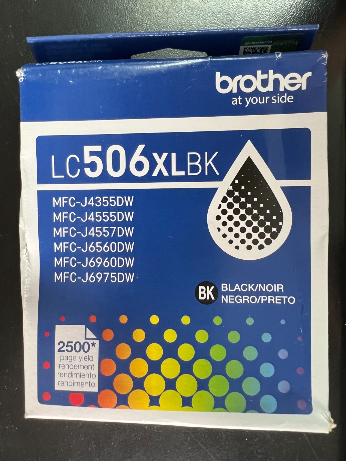 Brother LC506 XL BK Black High Yield Ink Cartridge LC506XLBKS 0307