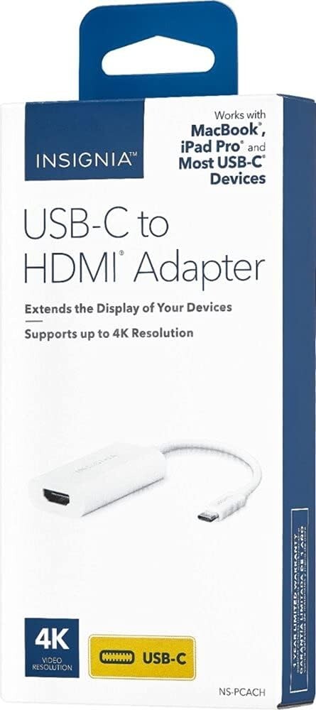 Insignia USB-C to HDMI Adapter - White