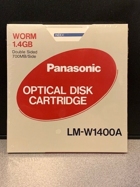 NEW SEALED  PANASONIC Optical Disk Cartridge LM-W1400A 1.4Gb 700Mb/Side FREE S/H
