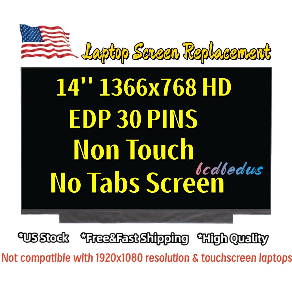 For HP 14-DQ1002LA 14-DQ1003LA 14-DQ1004LA 30 Pins HD LED LCD screen Replacement