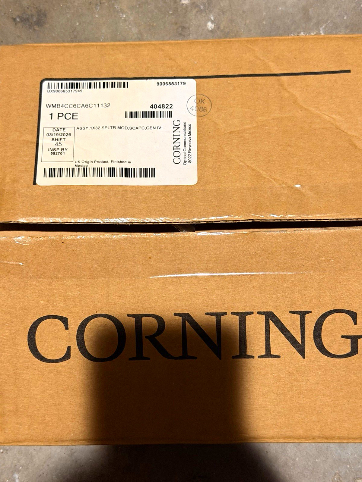 NEW Corning WMB4CC6CA6C11132 LS Series LCP Cabinet Splitter Module 1x32 SC/APC