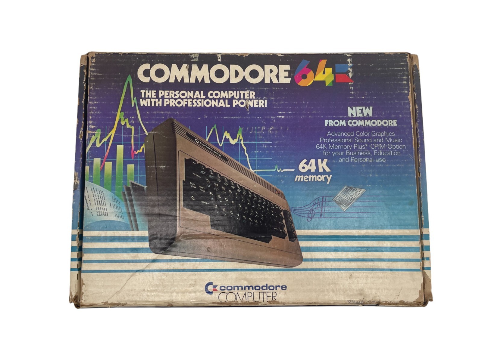 Commodore 64 Personal Computer in Box  Power Supply & Parallel Printer Interface