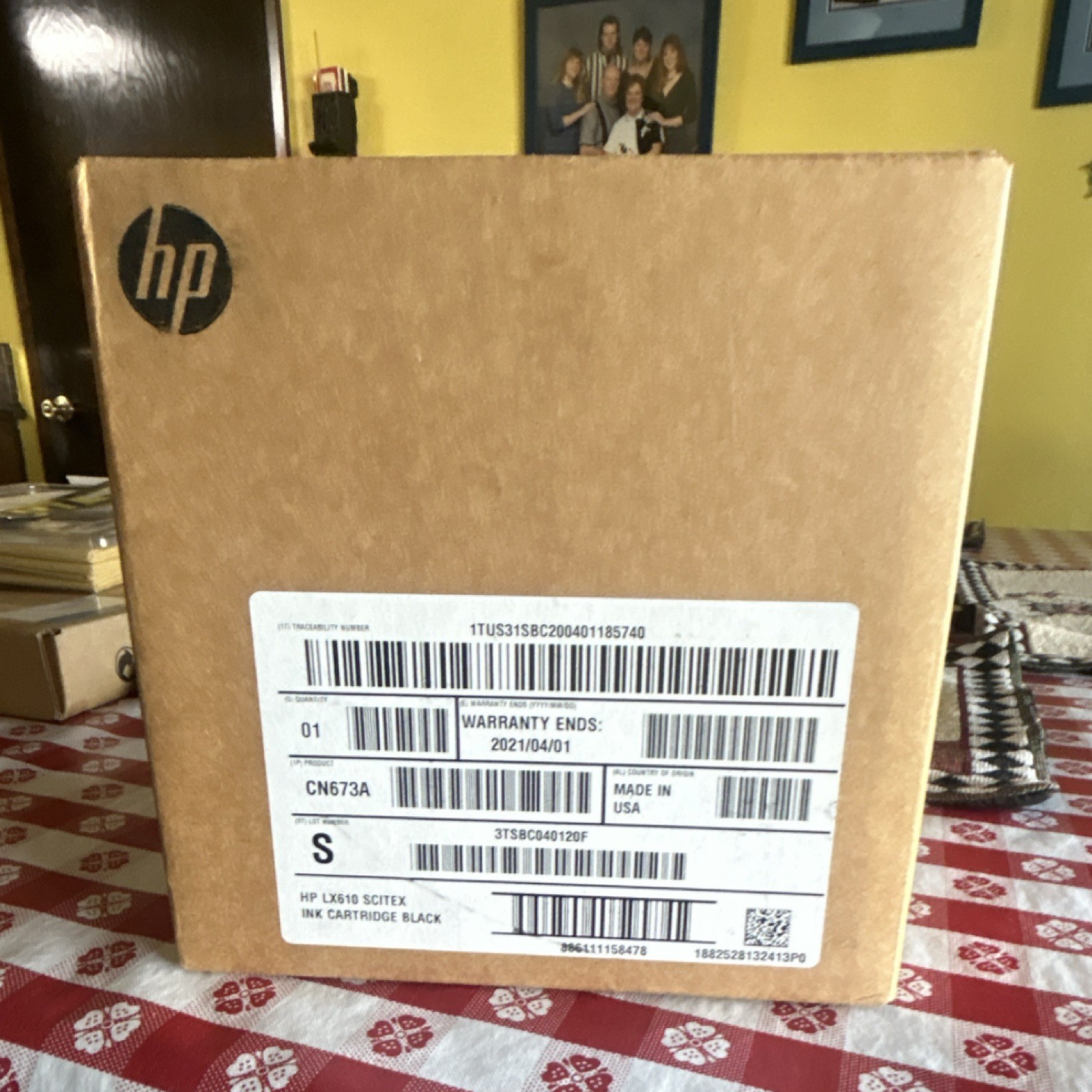 HP LX610 Scitex Genuine Original Black Inkjet Ink Cartridge CN673A For HP