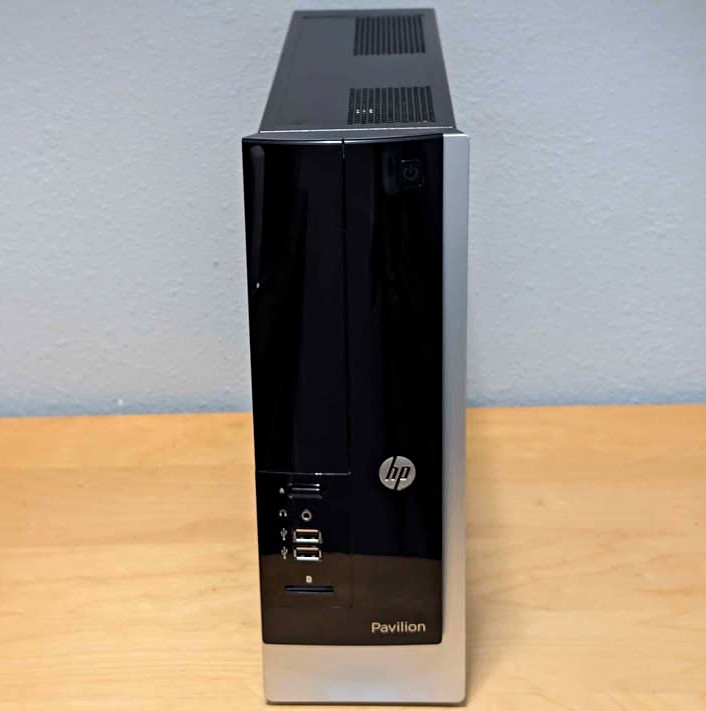 HP Pavilion Slimline 400-224 Desktop PC Slimline Black/Silver Optical Drive