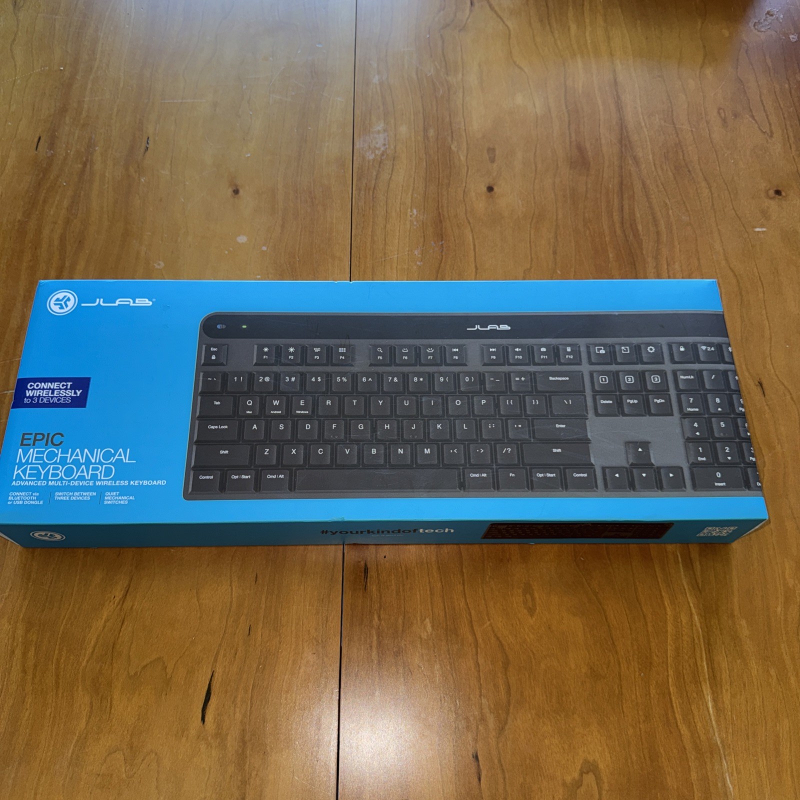 JLAB EPIC MECHANICAL MULTI DEVICE WIRELESS KEYBOARD- Black BRAND NEW SEALED