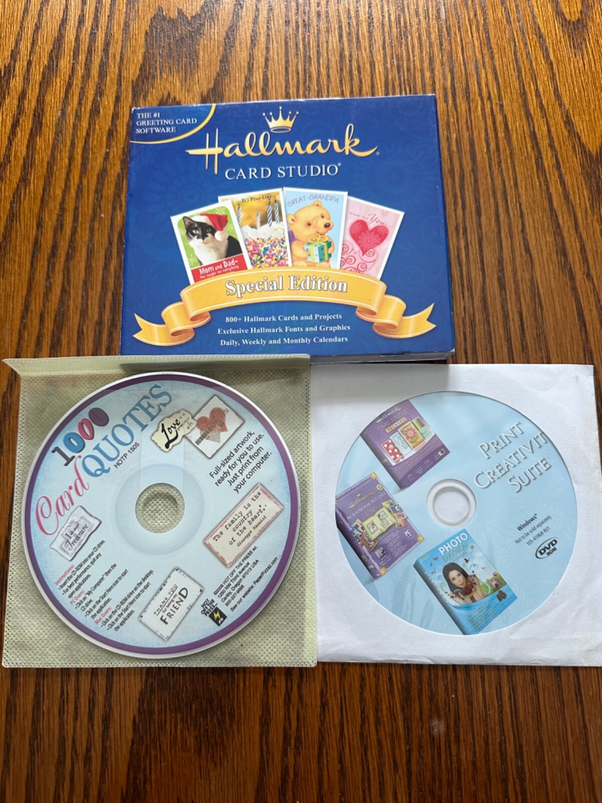 PC Card making lot; hallmark, print creative studios, and card quotes