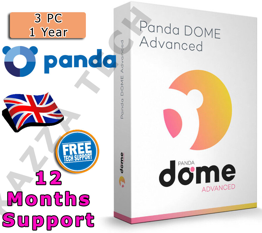 PANDA DOME ADVANCED Security 2022 3 PC USER 1 YEAR Activation UK License Key
