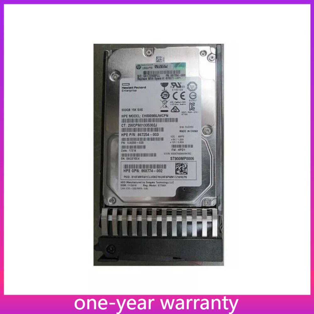 HPE 873371-001 Q1H47A MSA 900GB 12G SAS 15K 2.5IN ENTERPRISE HDD Hard Drive NEW
