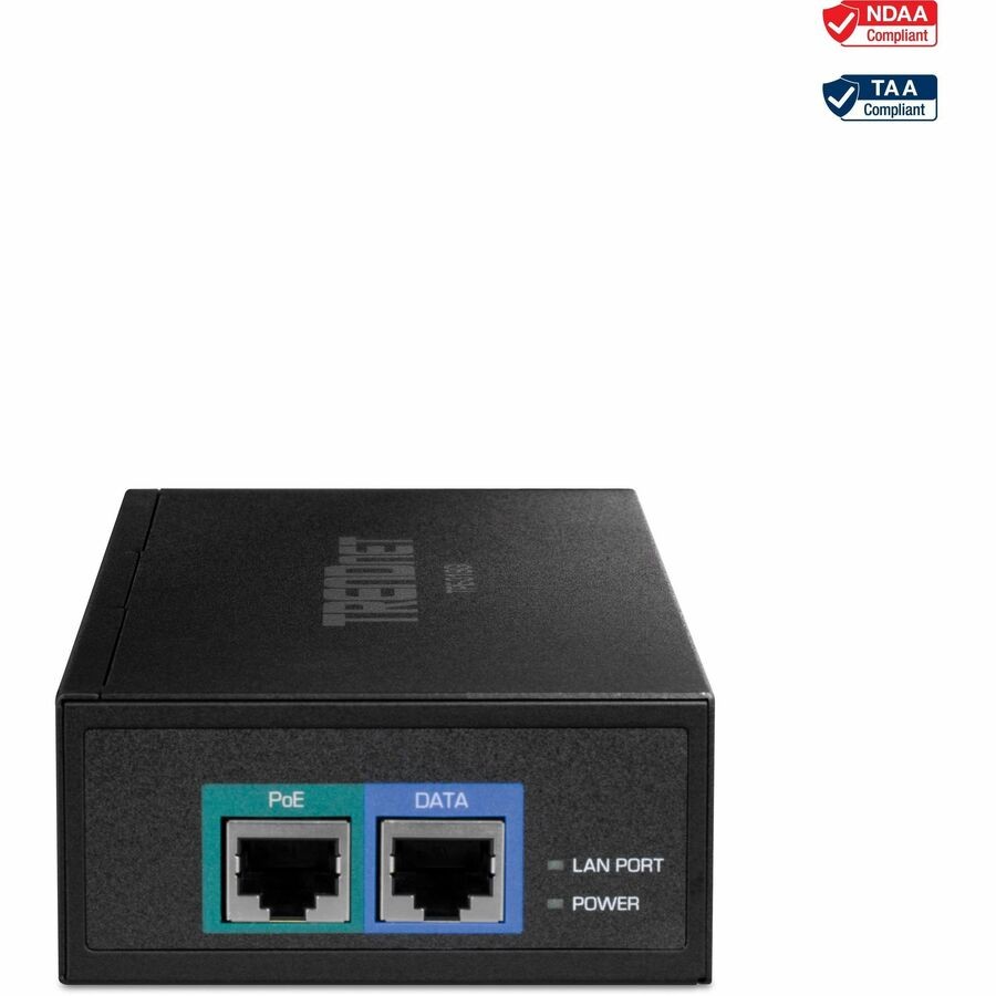 TRENDnet 10G PoE++ Injector Supplies PoE Black TPE319GI
