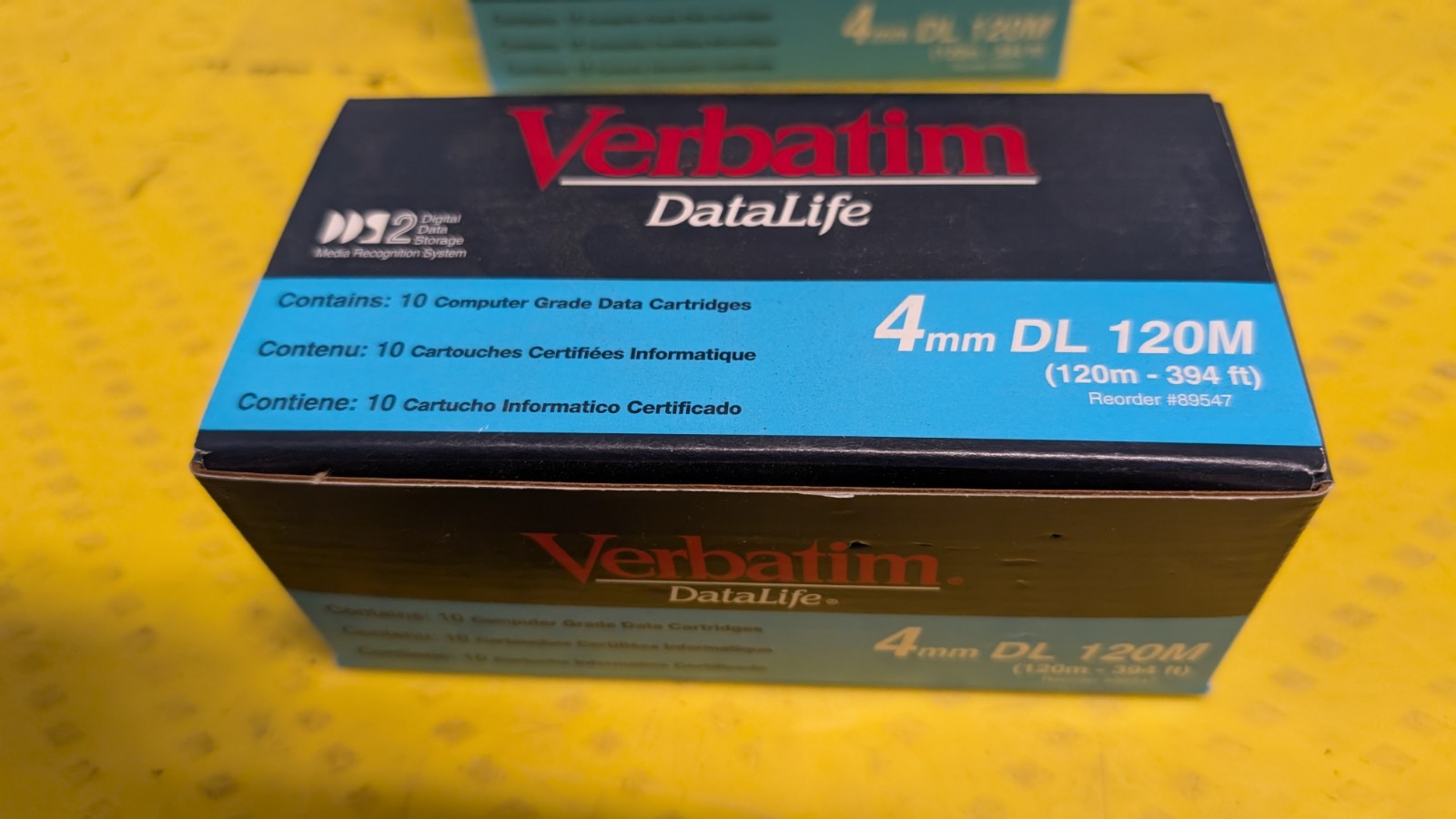Verbatim DataLife 4mm DL120M 10 Pack New Sealed Bundle 10 Each