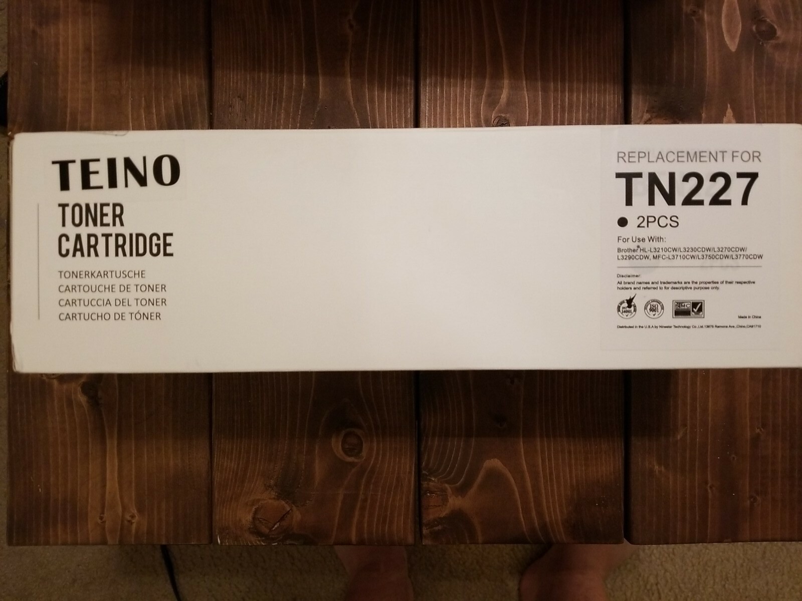 TEINO Compatible Toner Cartridge Replacement for Brother TN227 TN227BK 