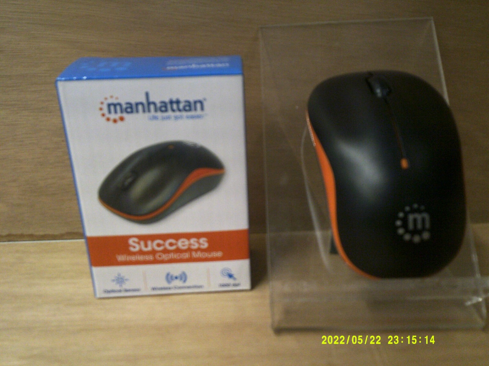 MANHATTAN 296849 SUCCESS Wireless Optical Mouse (Orange/Black)