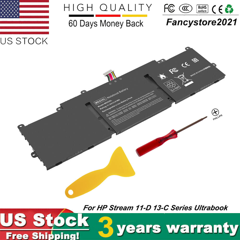 Battery For HP Stream 11-d010nr 11-d010wm Notebook ME03XL 787521-005 787089-421 