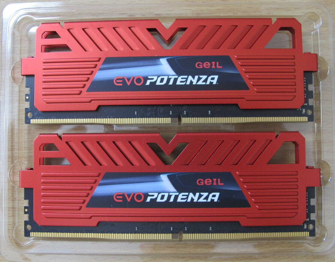 GeIL EVO Potenza 8GB (2x4GB) DDR4 RAM 2400MHz (GPR48GB2400C16DC)