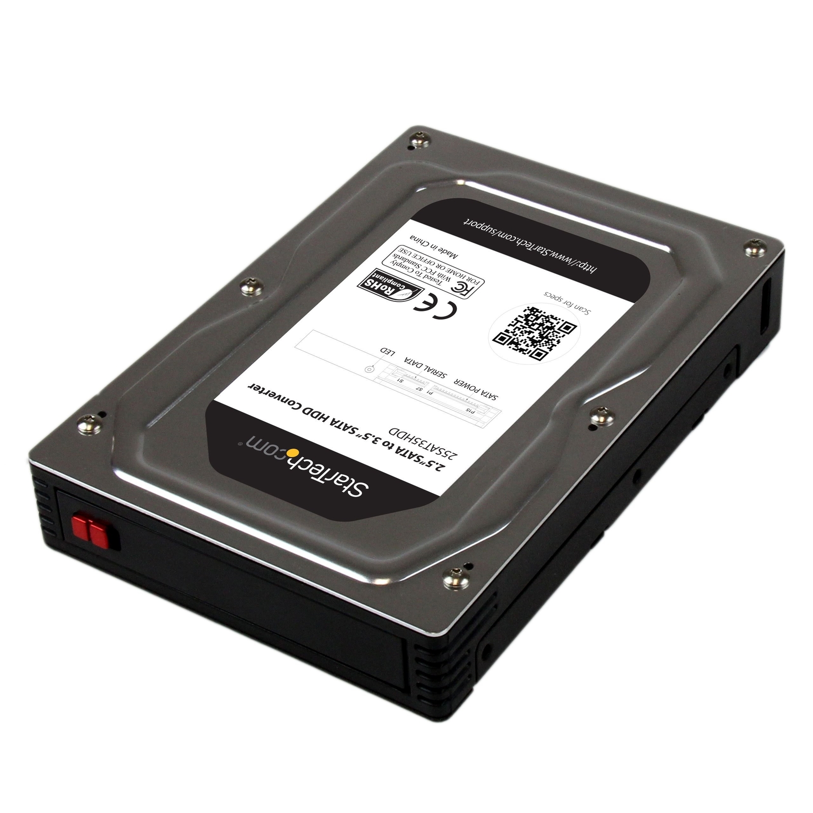 StarTech.com 2.5" to 3.5" SATA HDD/SSD Adapter Enclosure - External Hard Driv...