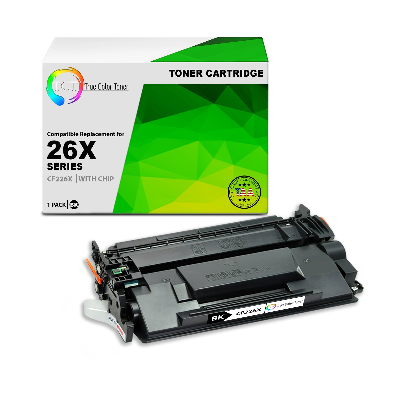TCT CF226X TAA Compliant Toner Cartridge Replacement for HP CF226X - 26X