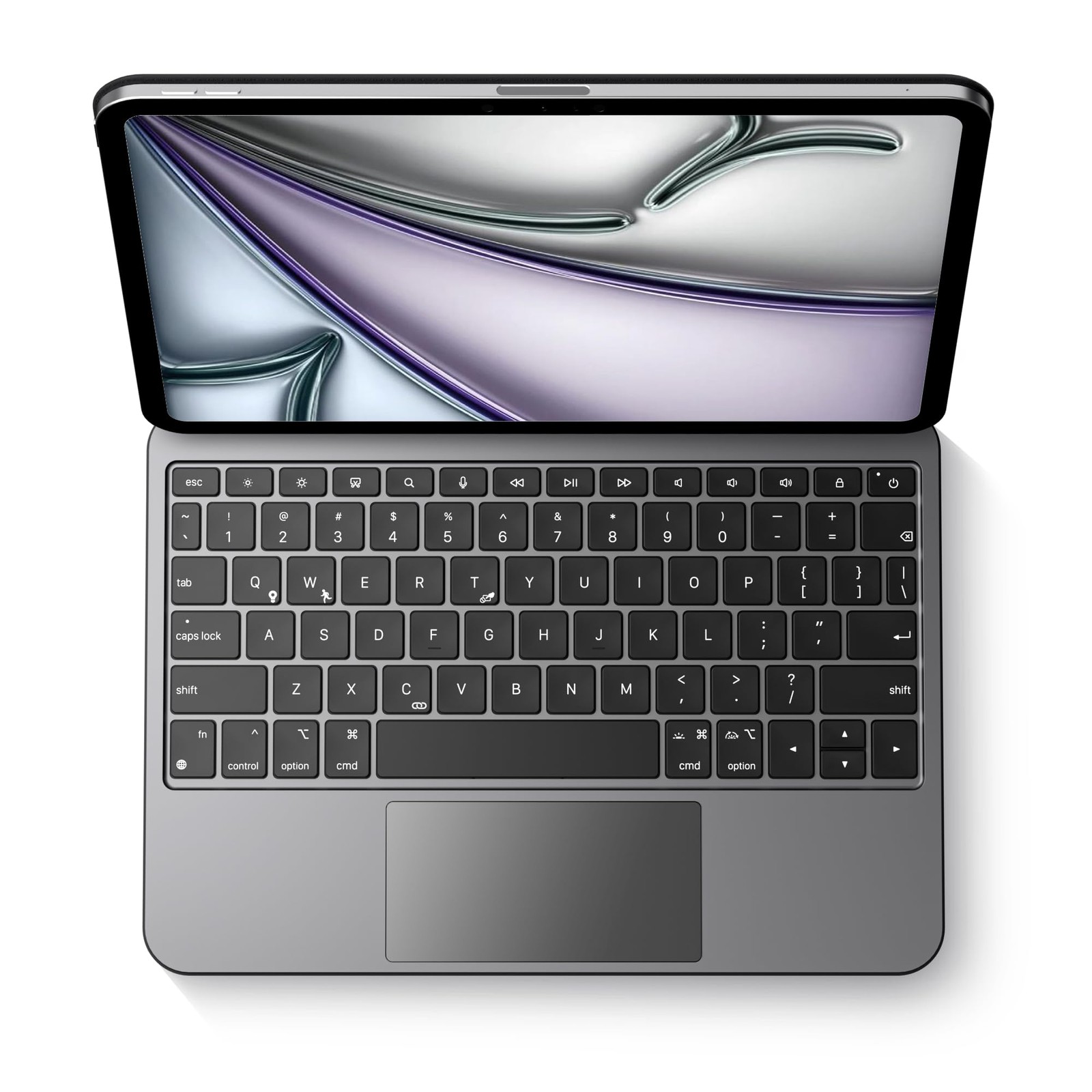 Magic Keyboard Case for Apple iPad Pro 11-inch M5 2025 & M4 2024: Wireless Alu..