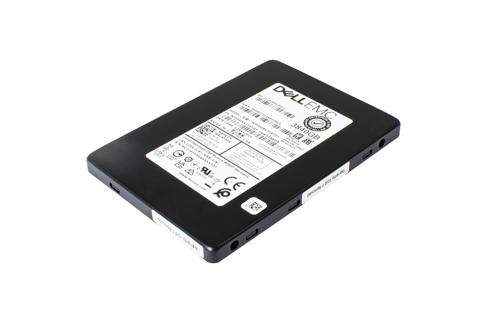 Hard drive Dell 3.84TB SSD SATA 6G 2.5" TLC MU AES-256 4H1RX