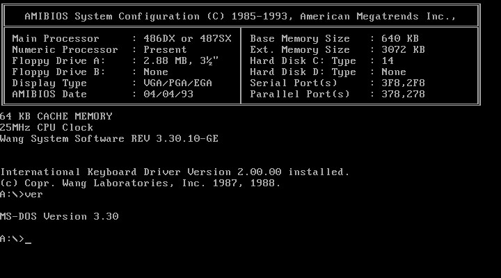 Tandy 1000 MS-DOS 3.30 5.25" 360kb or 3.5" 720k Boot system disks