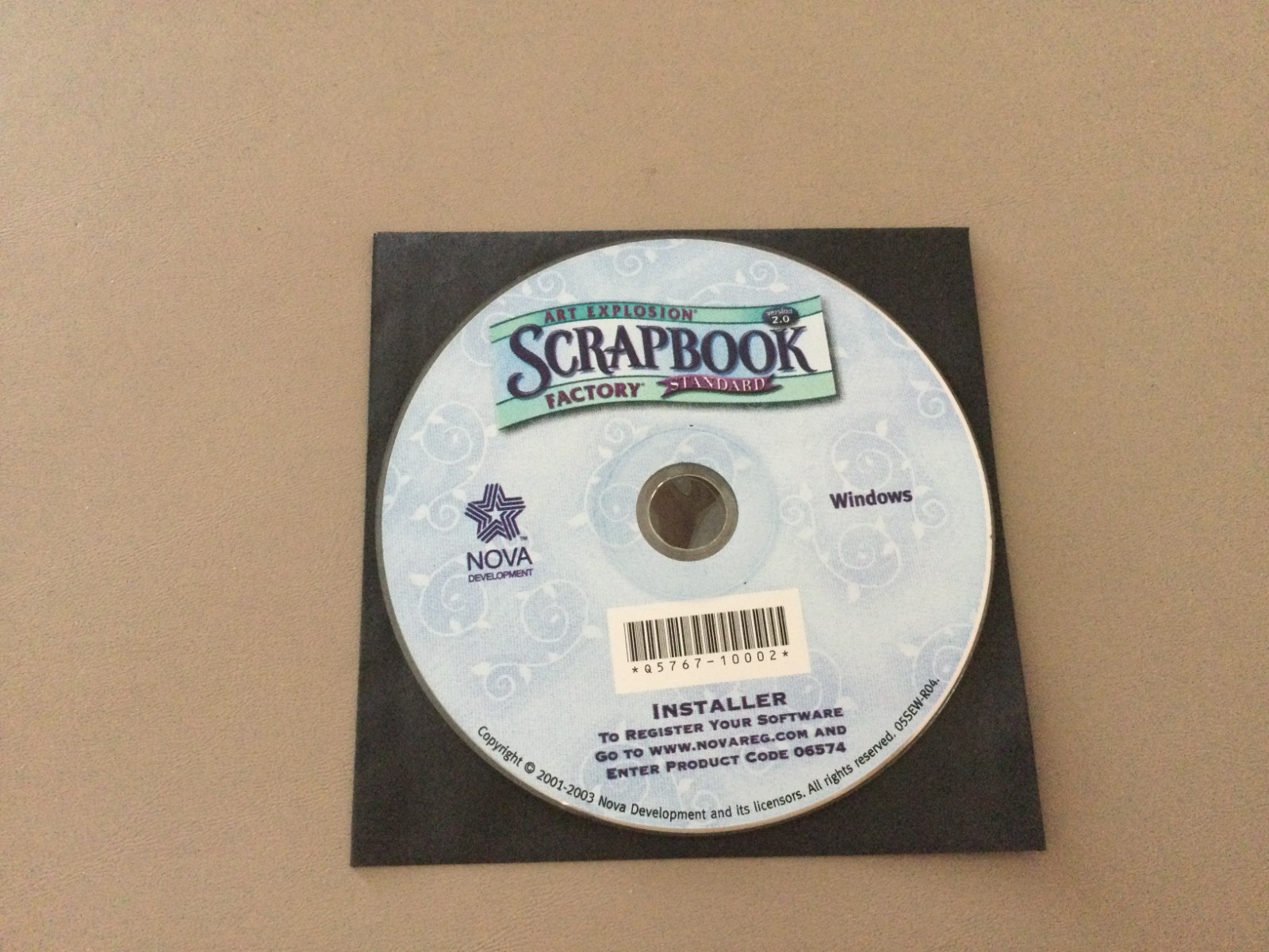 Art Explosion/Nova/Scrapbook Factory /Disk Only/No Tracking/Free Shipping