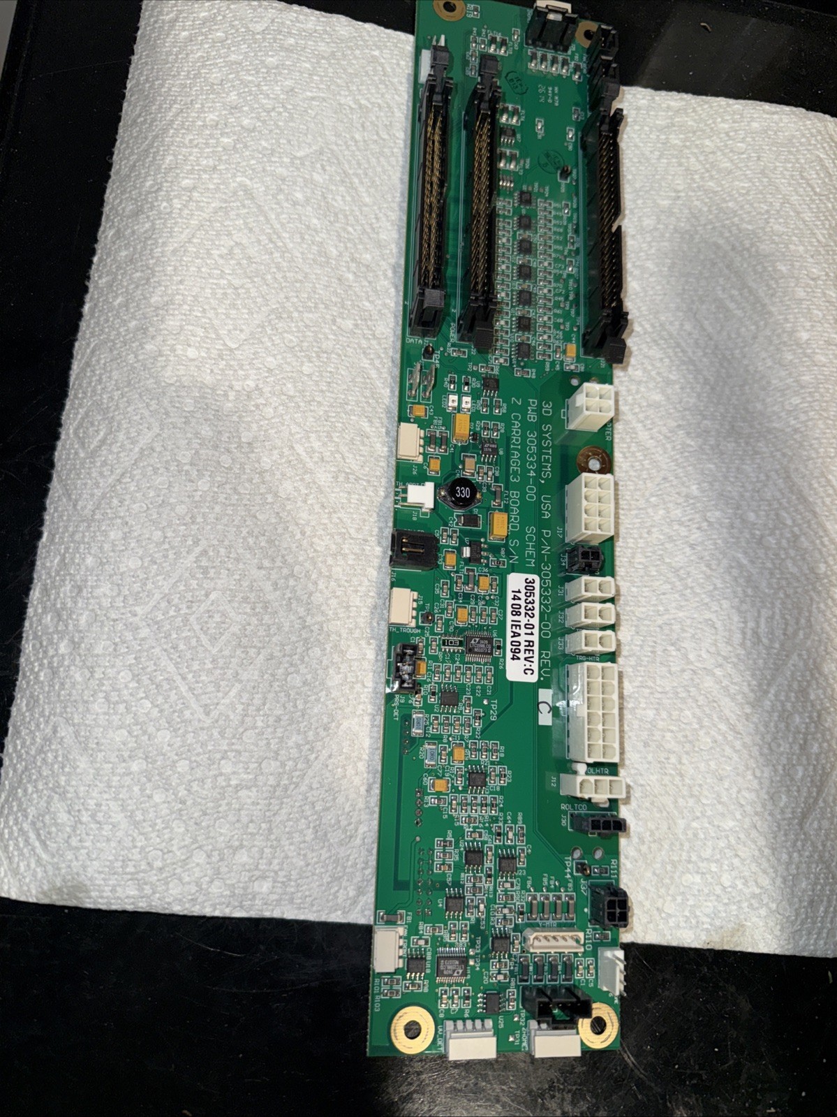 Used 3D Systems ProJet 3510 Sd  305332-00 305332-01 Z Carriage3 Circuit Board
