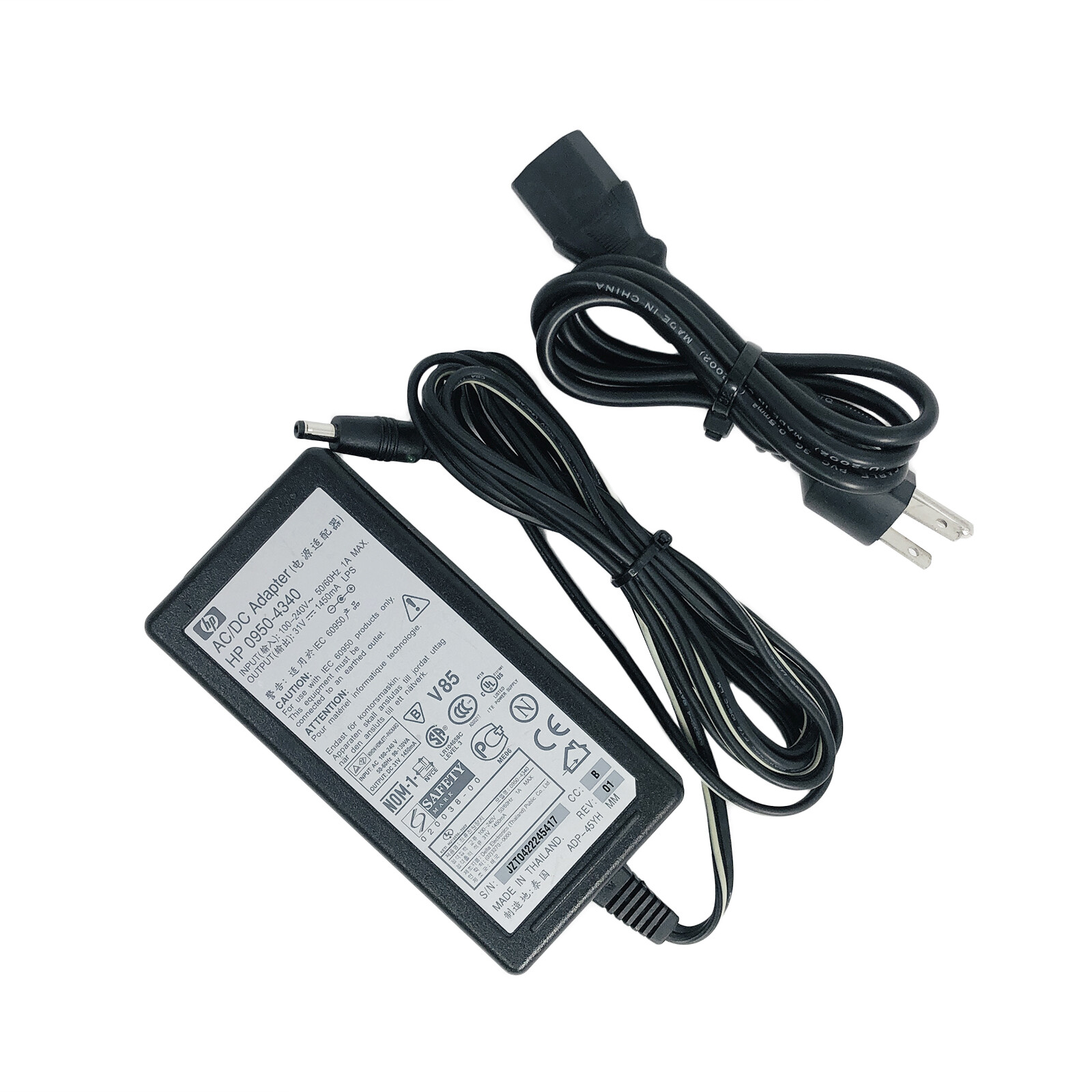 Genuine 45W HP AC Adapter 31V 1.45A 0950-4340 P/N ADP-45YH Power Supply