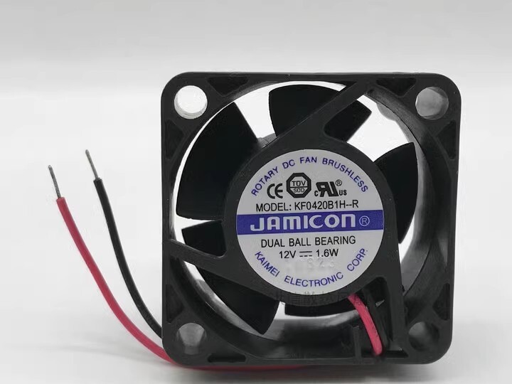 JAMICON 4020 KF0420B1H-R DC12V 1.6W 40*20MM 2-Wire Cooling Fan