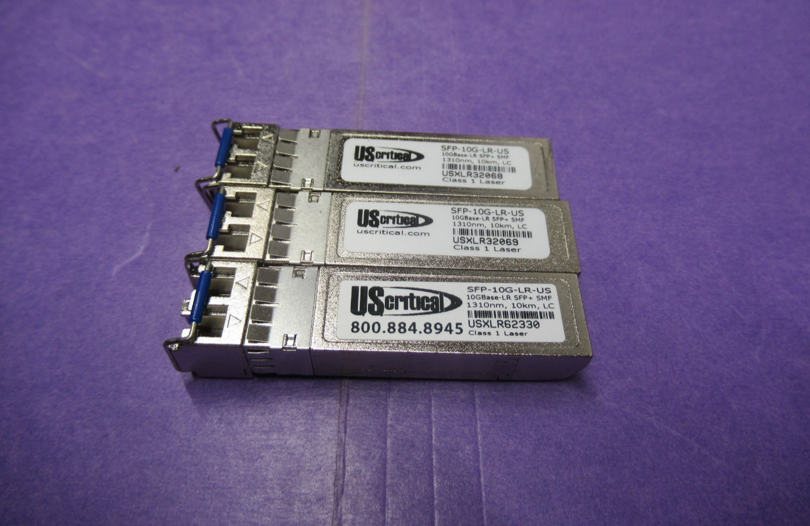 Lot of 3 US Critical SFP-10G-LR-US Transceiver Module