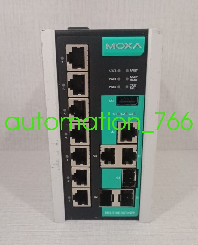 1PC New MOXA EDS-510E-3GTXSFP-T V1.0.1 Industrial Ethernet Switch  Via DHL/Fedex