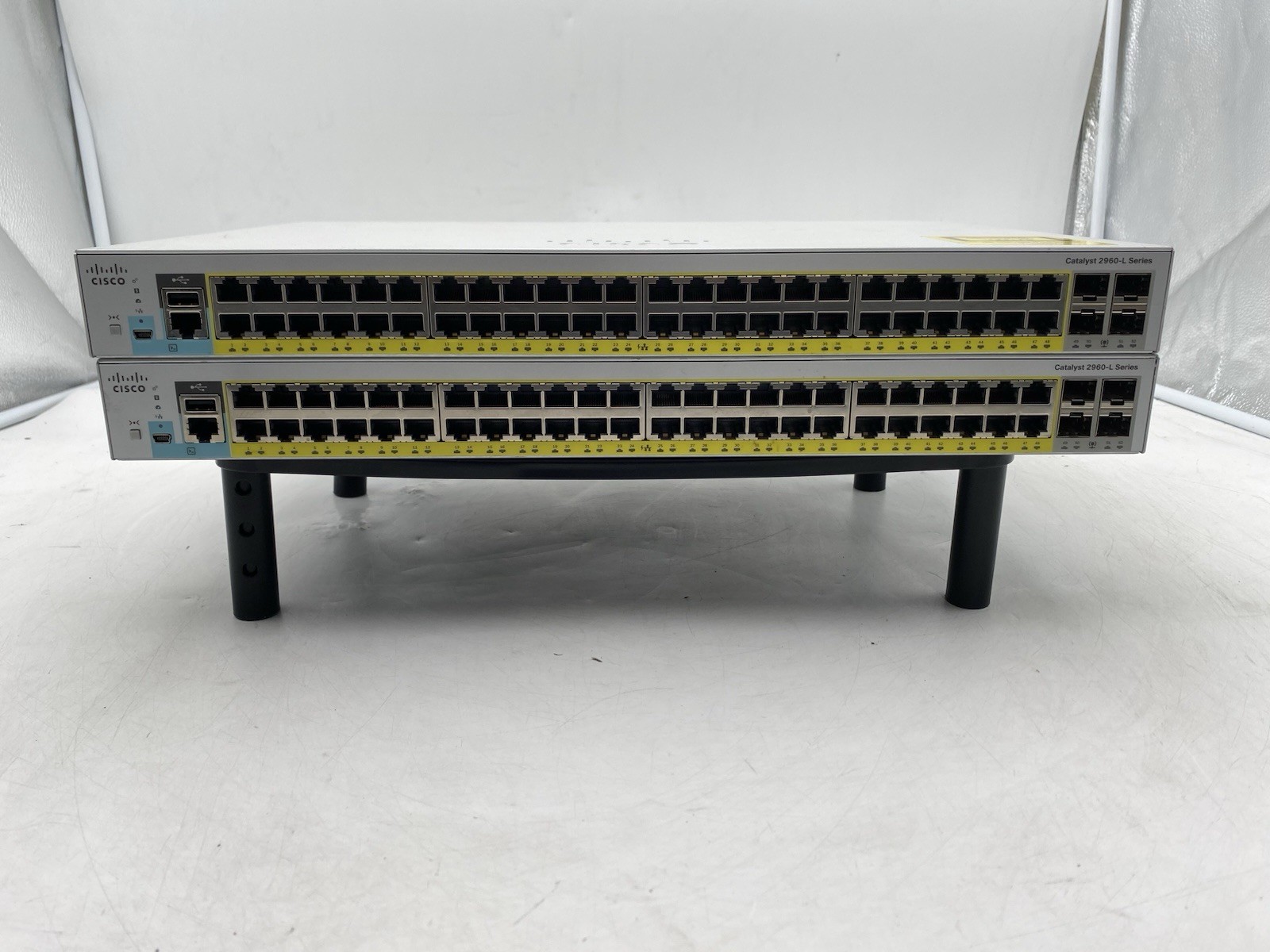 Lot Of 2 Cisco WS-C2960L-48PS-LL 48Port Layer 2 Gigabit Switch