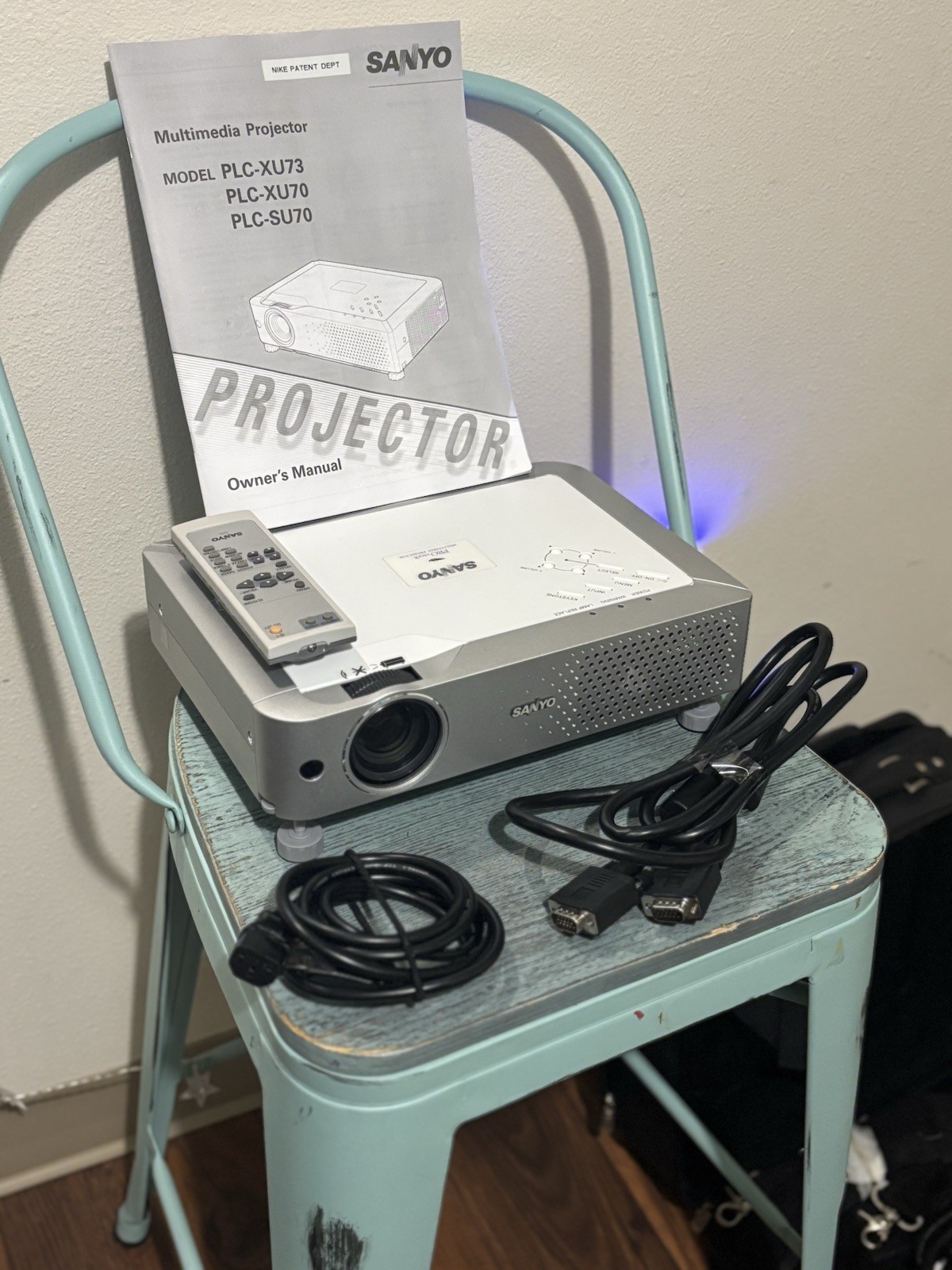 Sanyo Multimedia Projector Model PLC-XU73 W/ Case