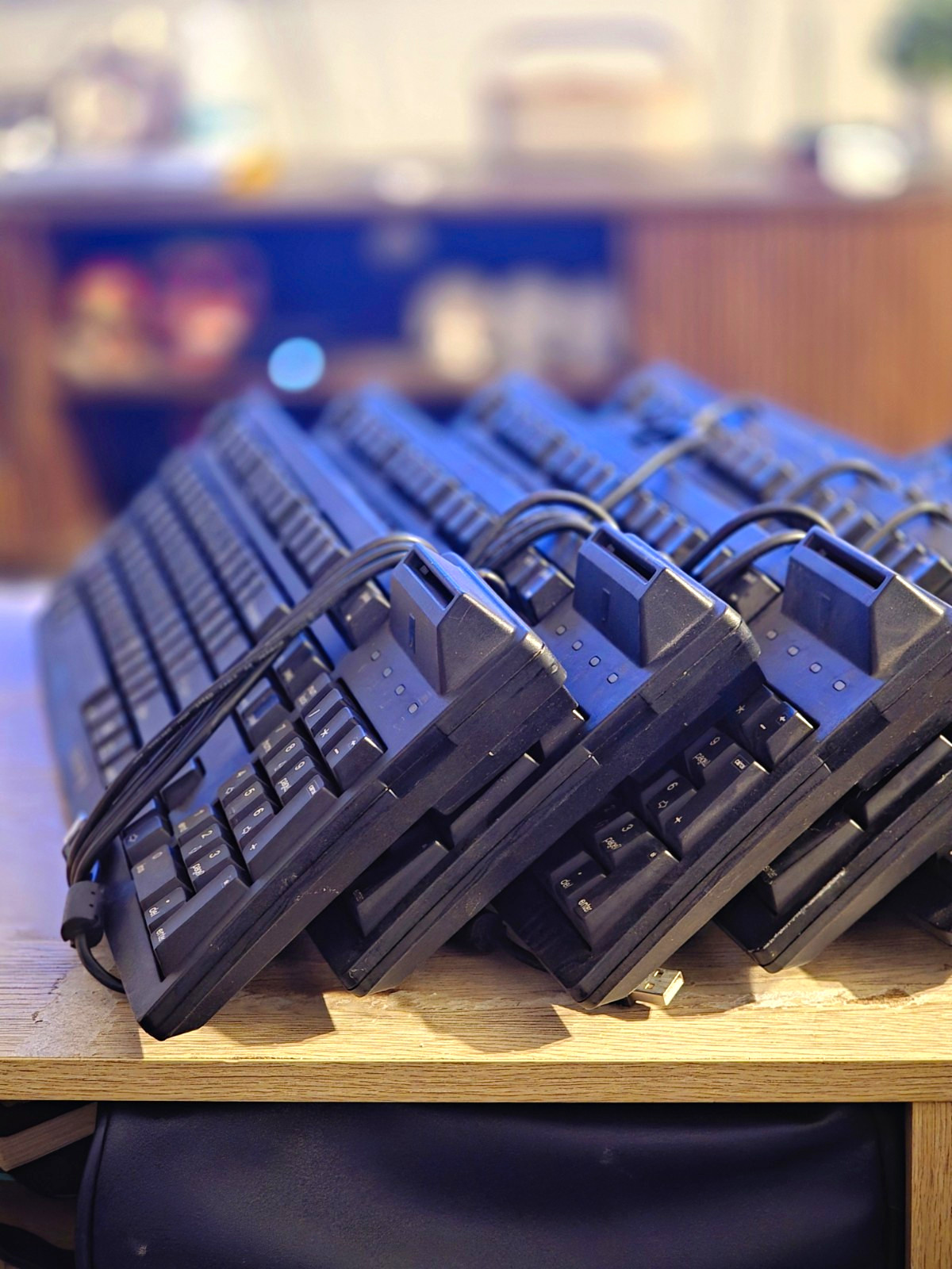 CHERRY Black Wired USB Standard Keyboard Bundle Of 8.