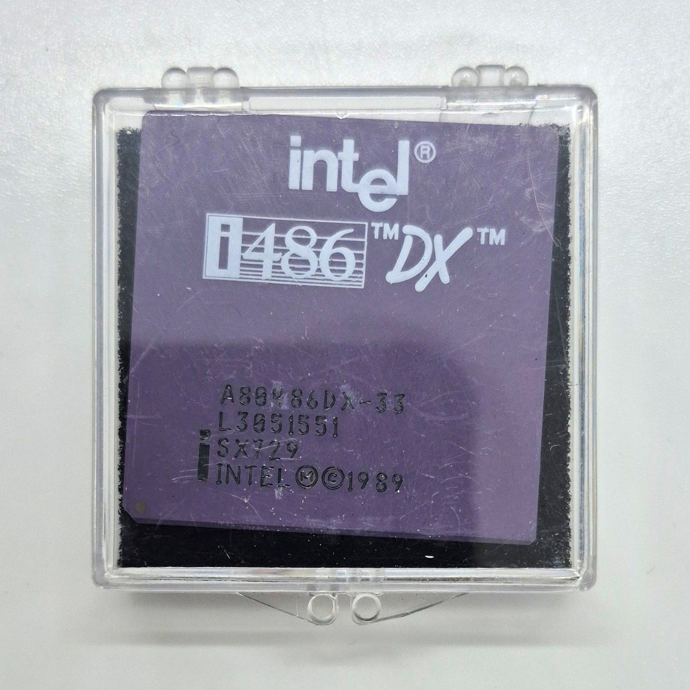 Intel i486 DX A80486DX-33 33MHz Socket 3 CPU 33MHz Bus Single-Core