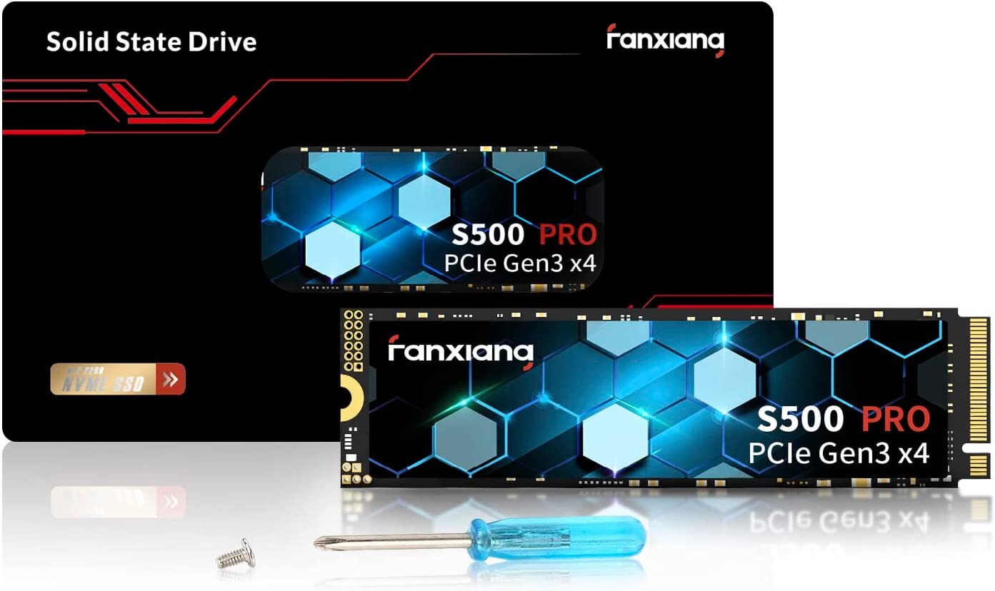 Fanxiang M.2 2280 SSD NVMe 512GB 1TB 2TB TLC Internal Hard Drive lot PCIe Gen3x4