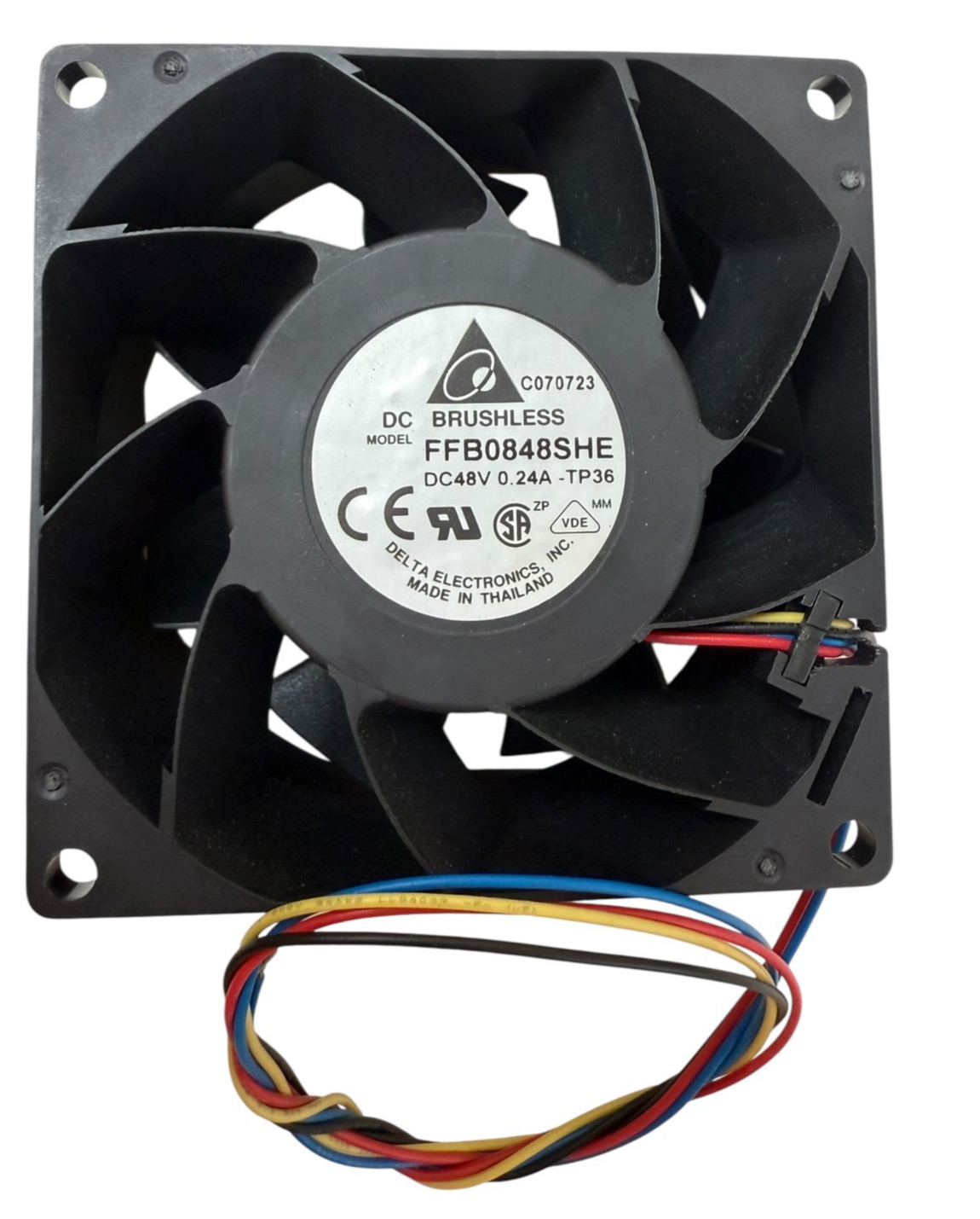 FFB0848SHE  DELTA ELECTRONICS INC DC48V 0.24A -AD46 FAN