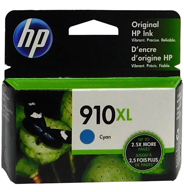HP 910XL Cyan Ink Cartridge 3YL62AN GENUINE